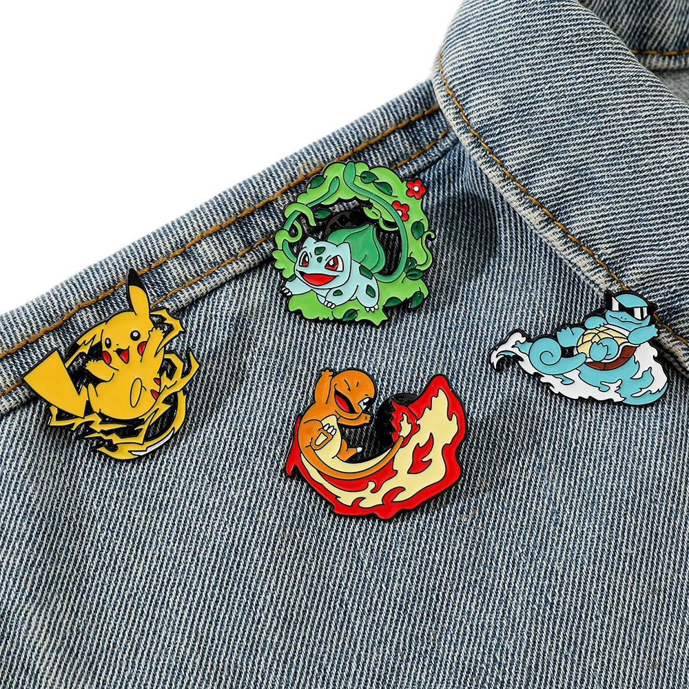 4 Pcs Anime Pokemon Pin