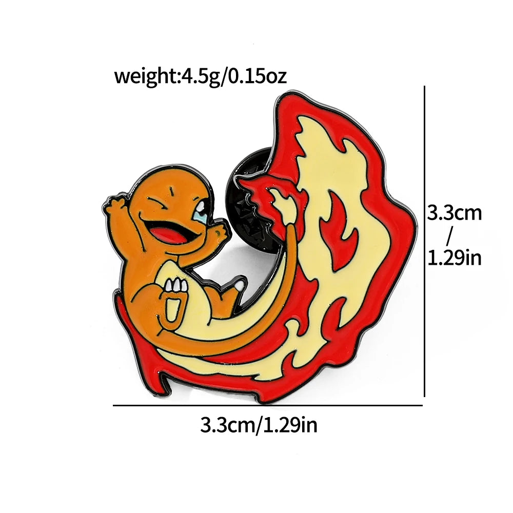4 Pcs Anime Pokemon Pin