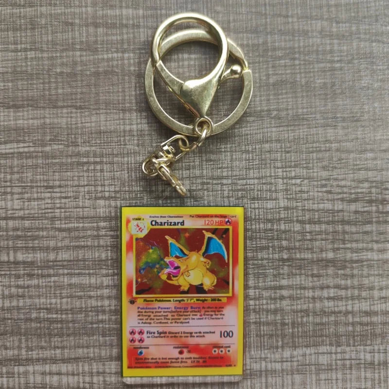 Pokemon Anime Llavero Estilo Carta Coleccionable