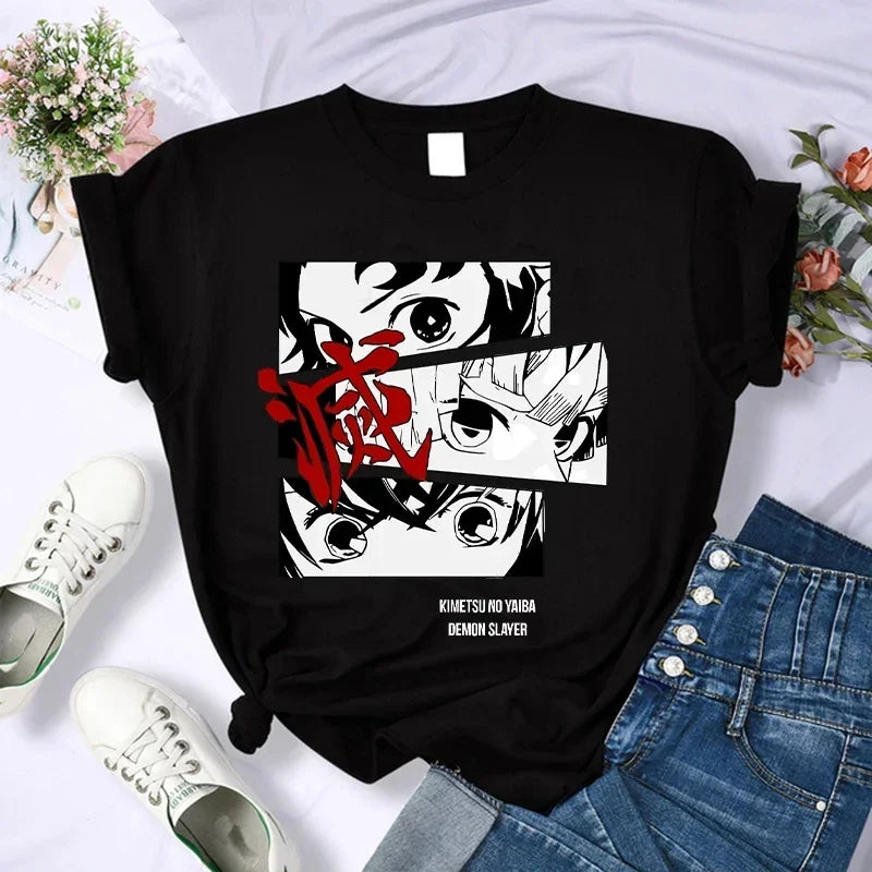 Demon Slayer Anime Camiseta Mujer