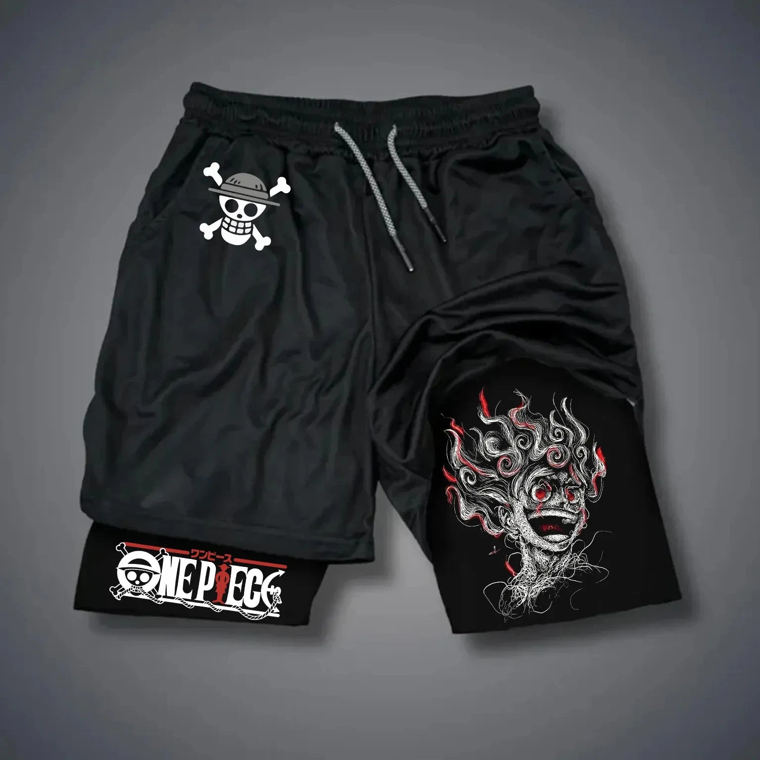 ONE PIECE Doble Short Gym Hombre