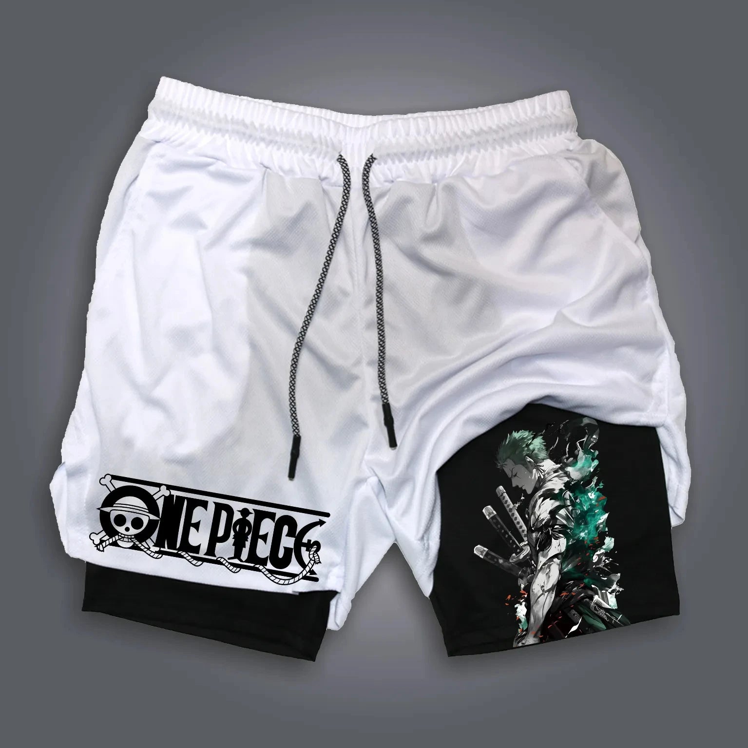 ONE PIECE Doble Short Gym Hombre
