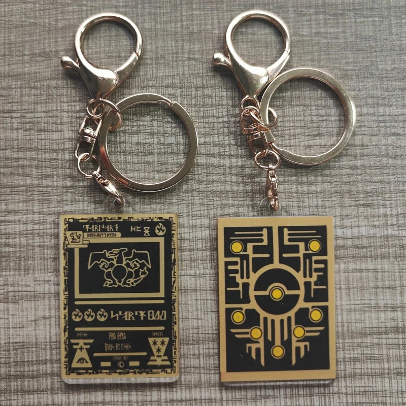 Pokemon Anime Llavero Estilo Carta Coleccionable