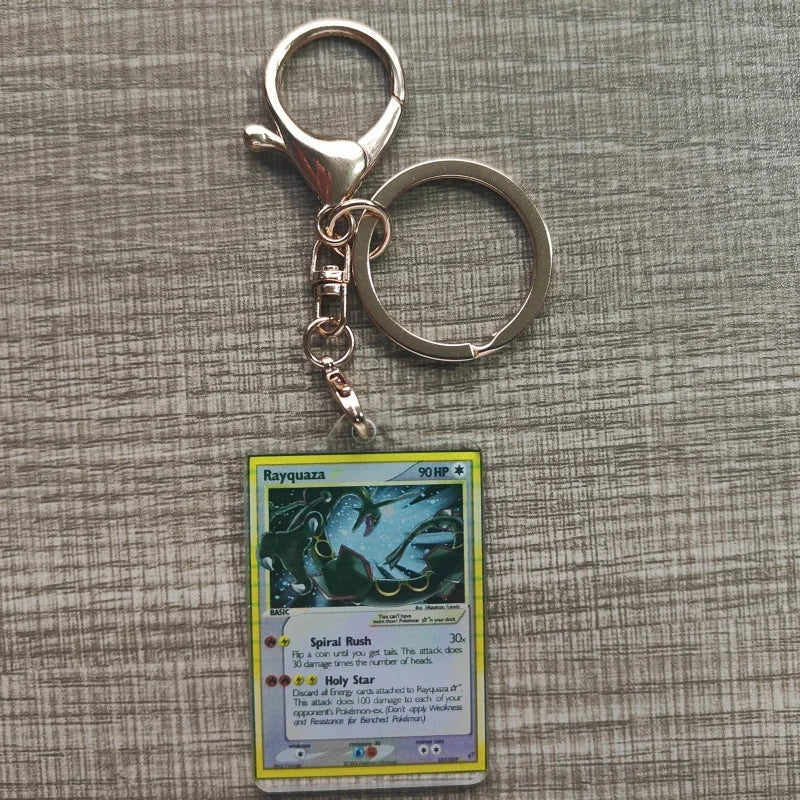 Pokemon Anime Llavero Estilo Carta Coleccionable