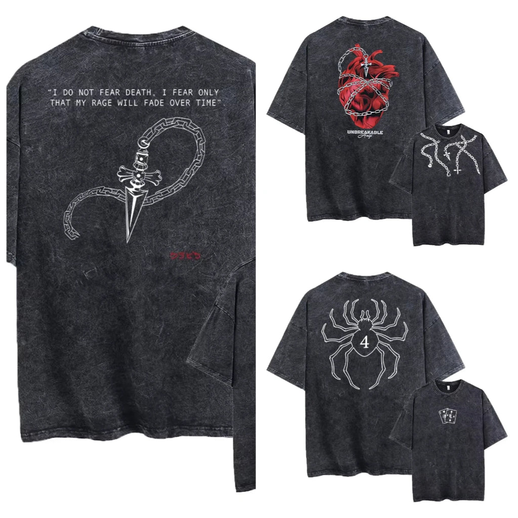 Anime Hunter X Hunter Camiseta Oversize Unisex