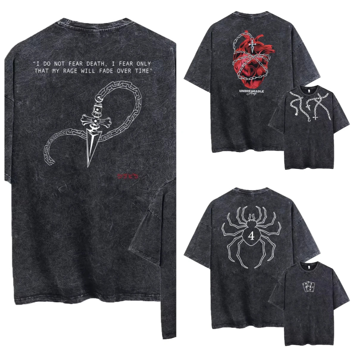 Anime Hunter X Hunter Camiseta Oversize Unisex