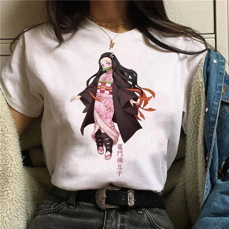Demon Slayer Anime Camiseta Mujer