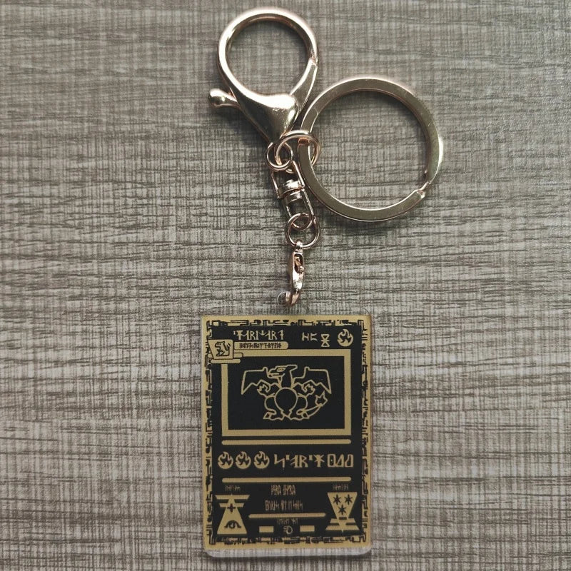 Pokemon Anime Llavero Estilo Carta Coleccionable