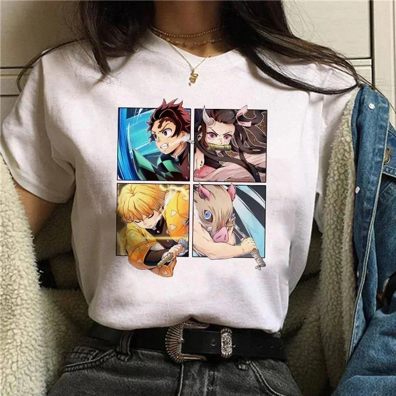 Demon Slayer Anime Camiseta Mujer