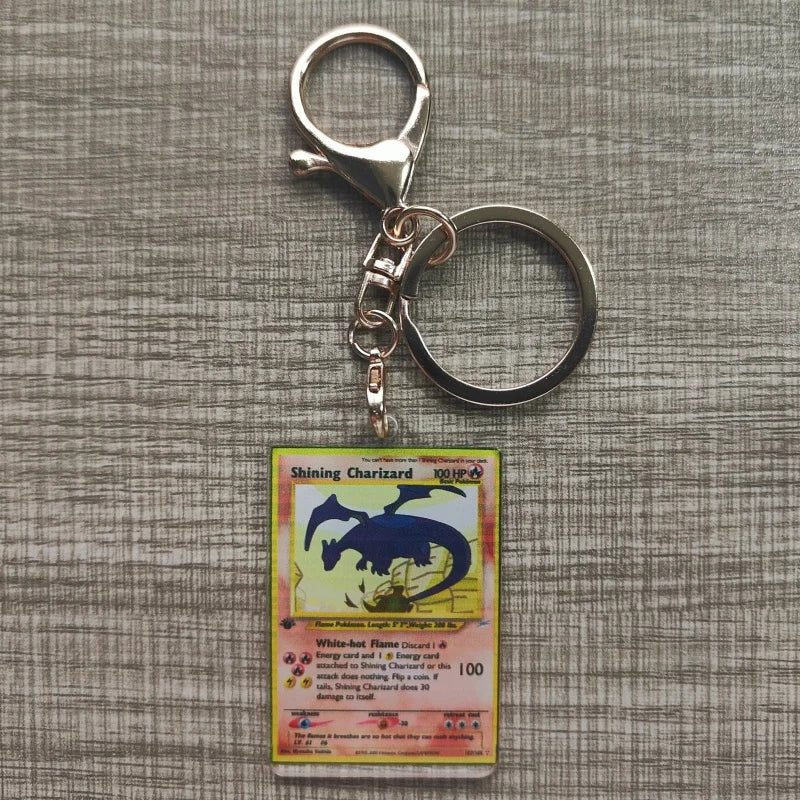 Pokemon Anime Llavero Estilo Carta Coleccionable