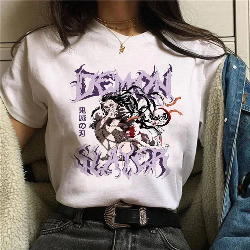 Demon Slayer Anime Camiseta Mujer
