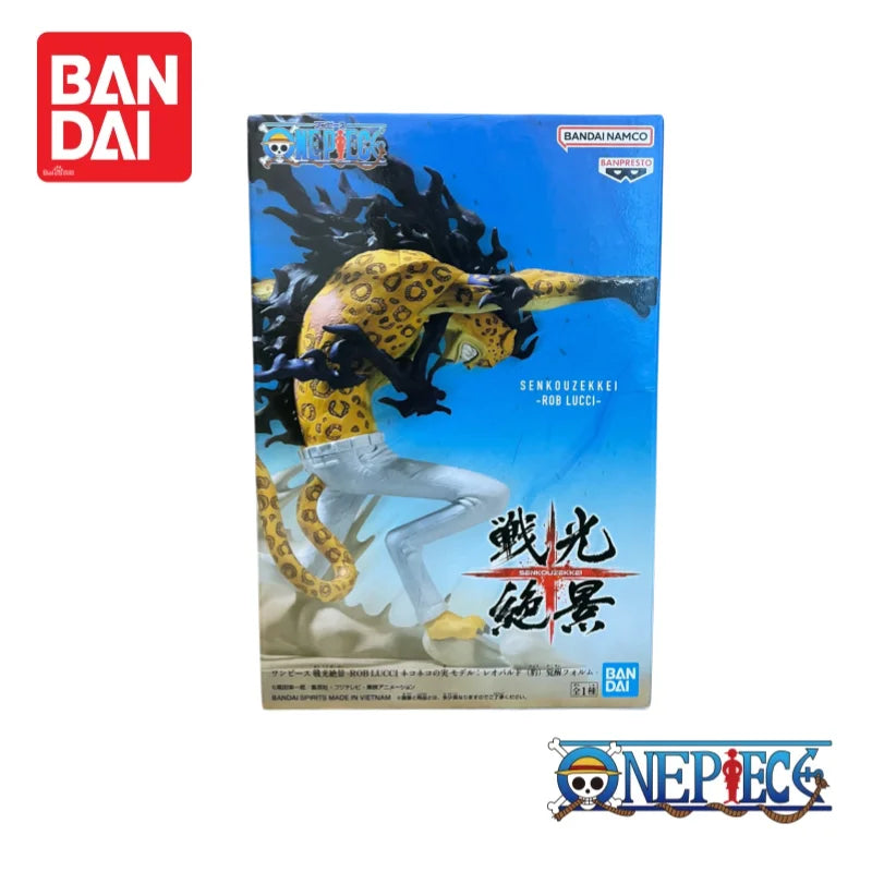 Original Bandai Banpresto One Piece Monkey D. Luffy y Rob Lucci