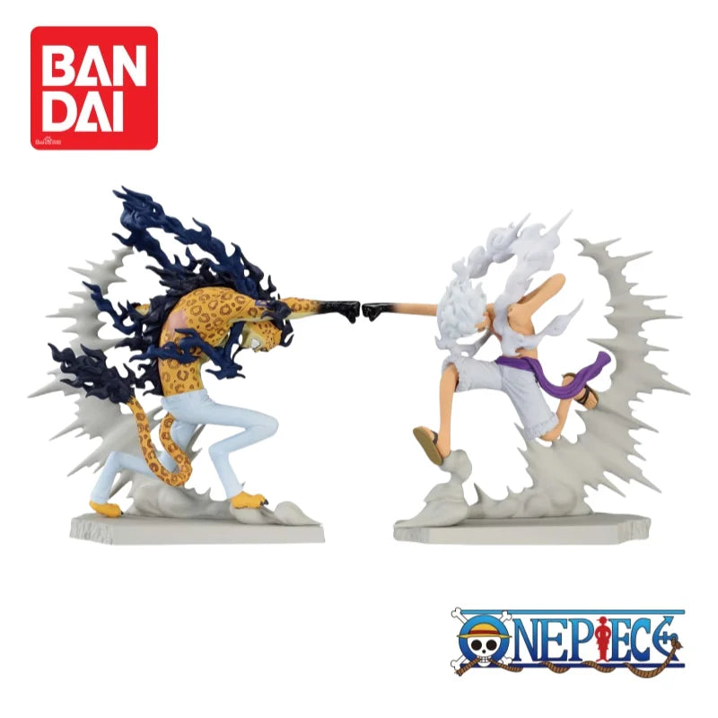 Original Bandai Banpresto One Piece Monkey D. Luffy y Rob Lucci