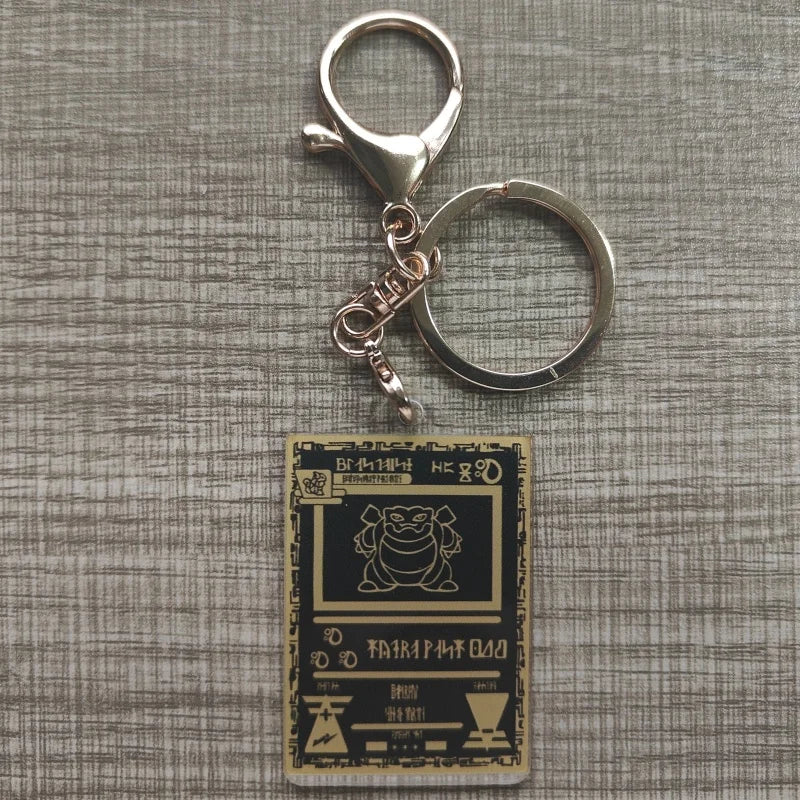 Pokemon Anime Llavero Estilo Carta Coleccionable