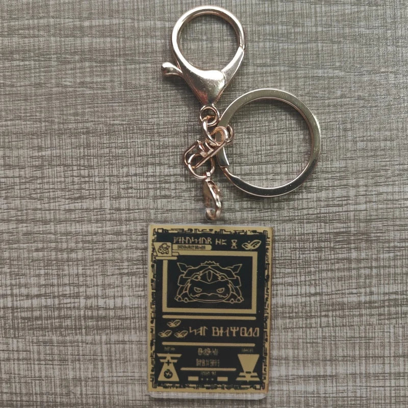 Pokemon Anime Llavero Estilo Carta Coleccionable