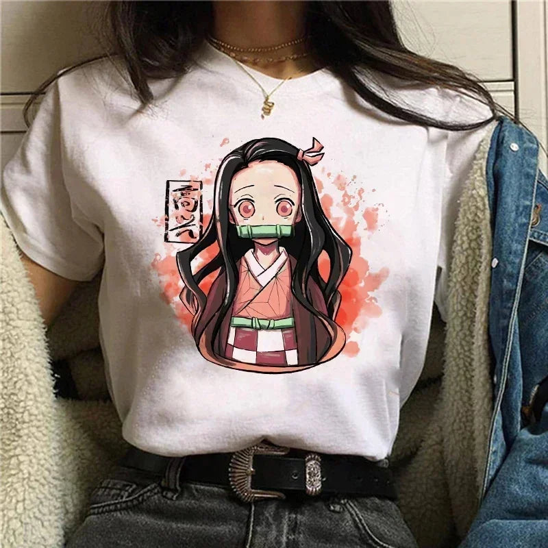 Demon Slayer Anime Camiseta Mujer