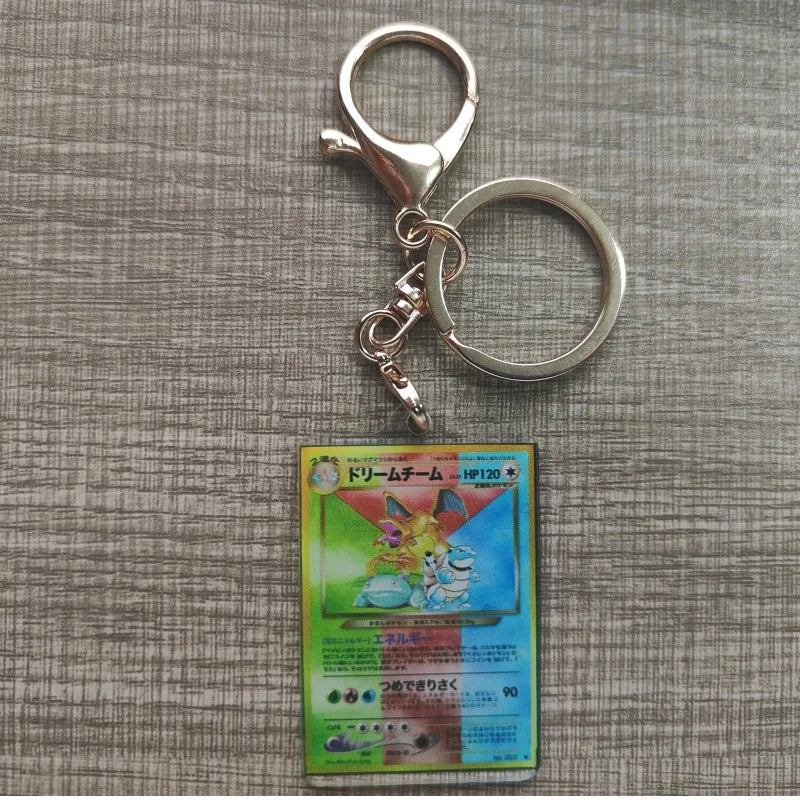 Pokemon Anime Llavero Estilo Carta Coleccionable