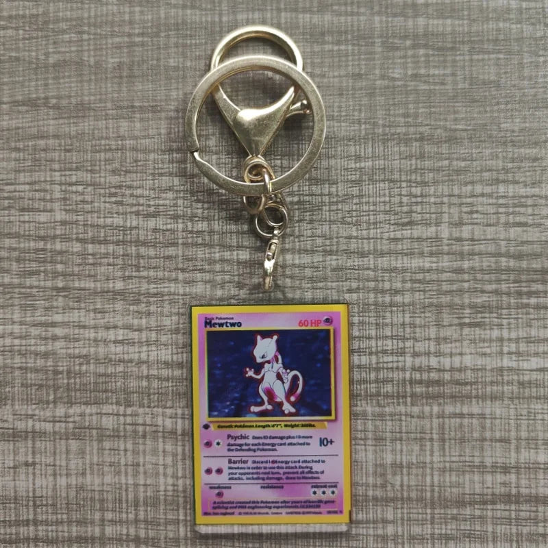 Pokemon Anime Llavero Estilo Carta Coleccionable