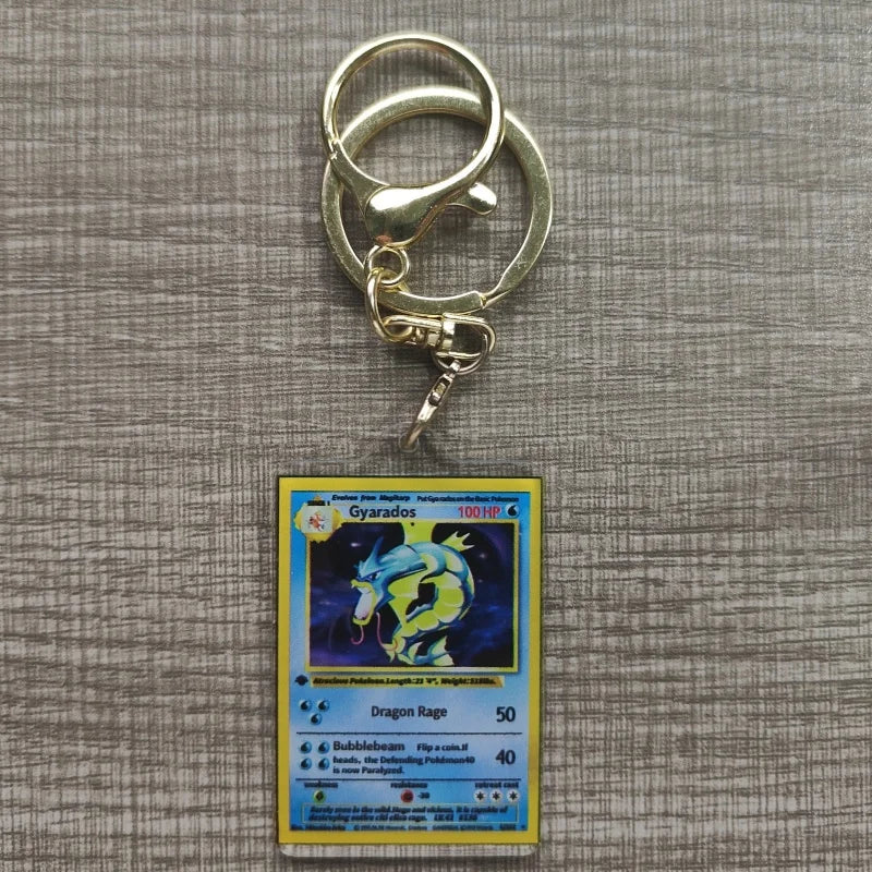 Pokemon Anime Llavero Estilo Carta Coleccionable