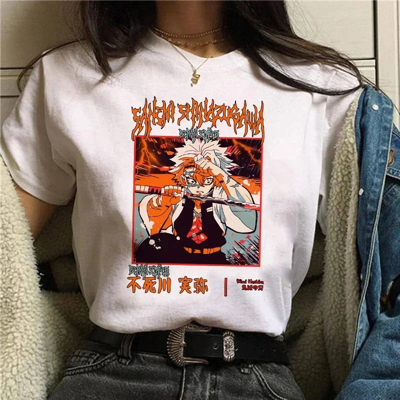 Demon Slayer Anime Camiseta Mujer