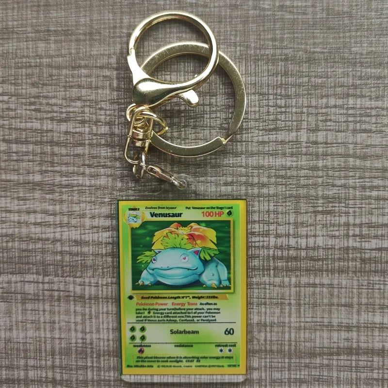 Pokemon Anime Llavero Estilo Carta Coleccionable