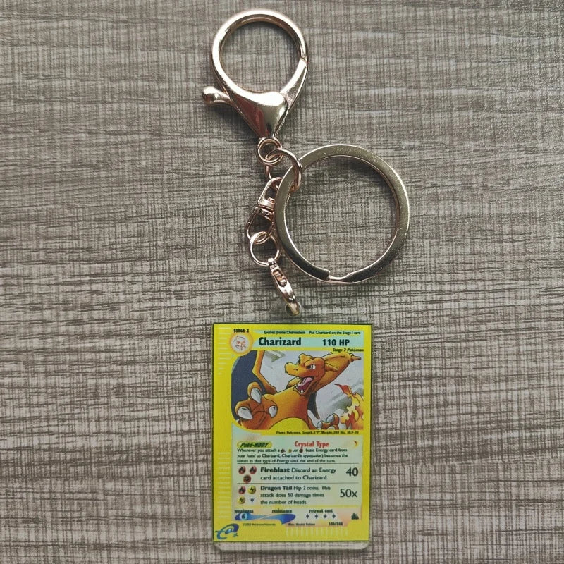 Pokemon Anime Llavero Estilo Carta Coleccionable