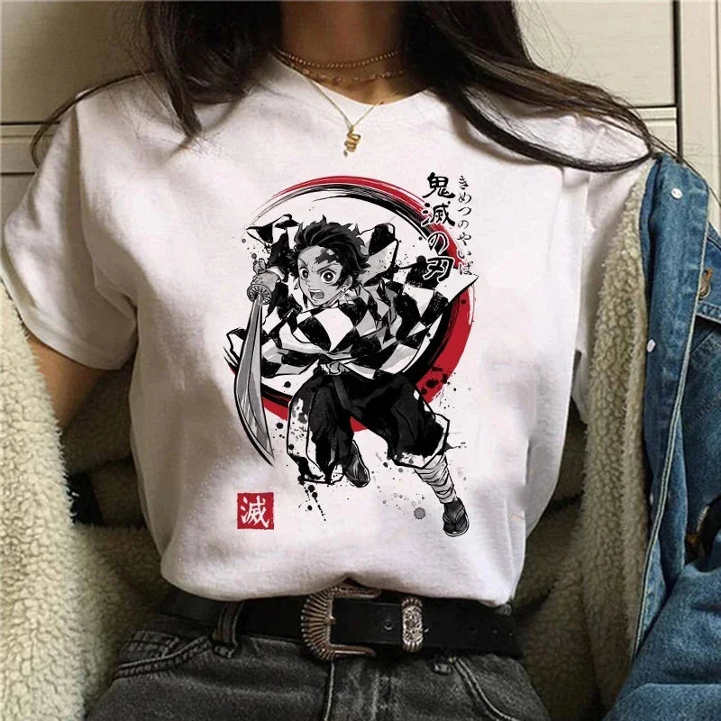 Demon Slayer Anime Camiseta Mujer