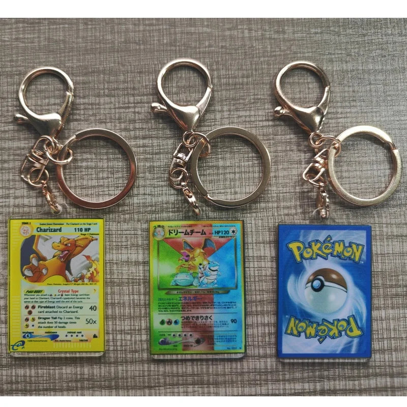 Pokemon Anime Llavero Estilo Carta Coleccionable